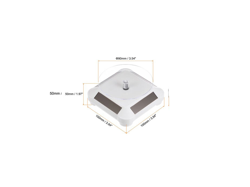 3.5" Solar Rotating White Model Solar Rotating Stand