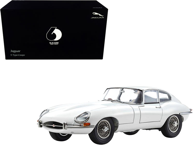 Jaguar E-Type Coupe White Diecast Model Car