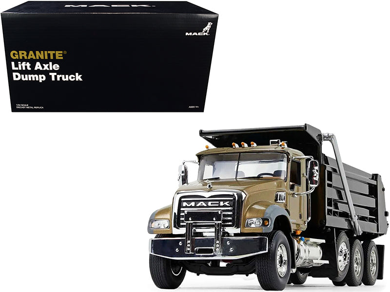 Mack Granite MP Dump Gold Diecast Model Dump Truck