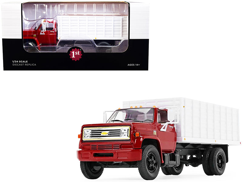 1970s Chevrolet C65 Grain Red Diecast Model Grain Truck