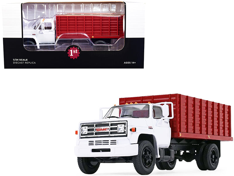 1970s GMC 6500 Grain White Diecast Model Grain Truck