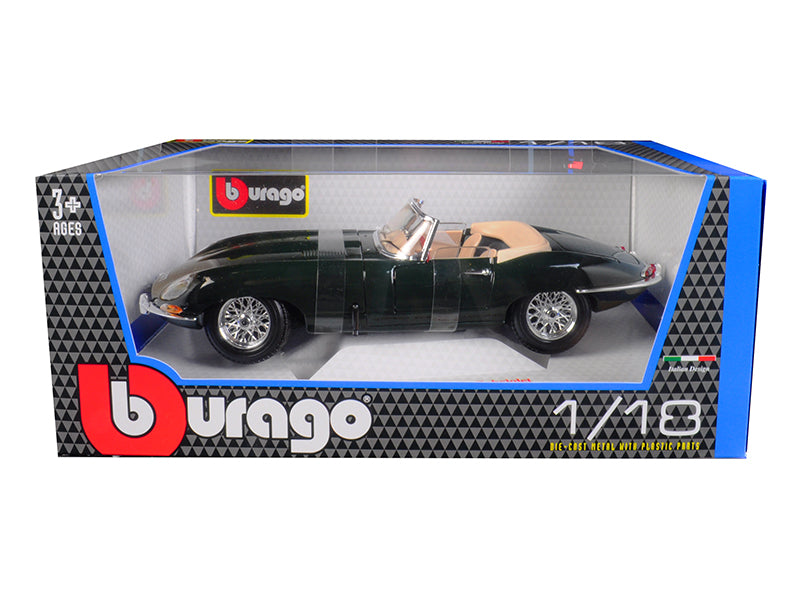 1961 Jaguar E Type Green Diecast Model Car
