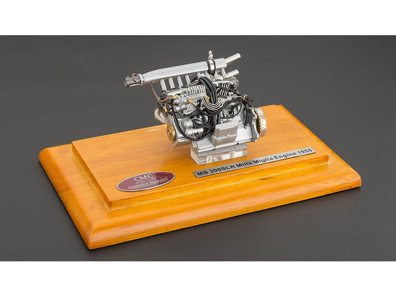 >Brand new 1:18 scale model of 1955 Mercedes 300 SLR Mille Miglia Engine with Display Showcase by CMC.</li>
</ul>