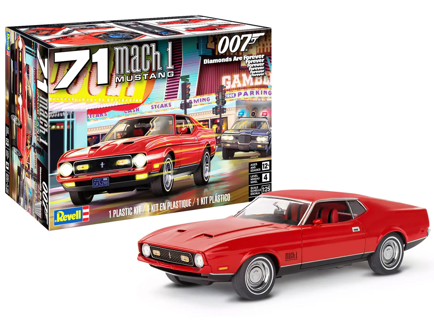 1971 Ford Mustang Mach 1 Model Model Kit to Build James Bond 007