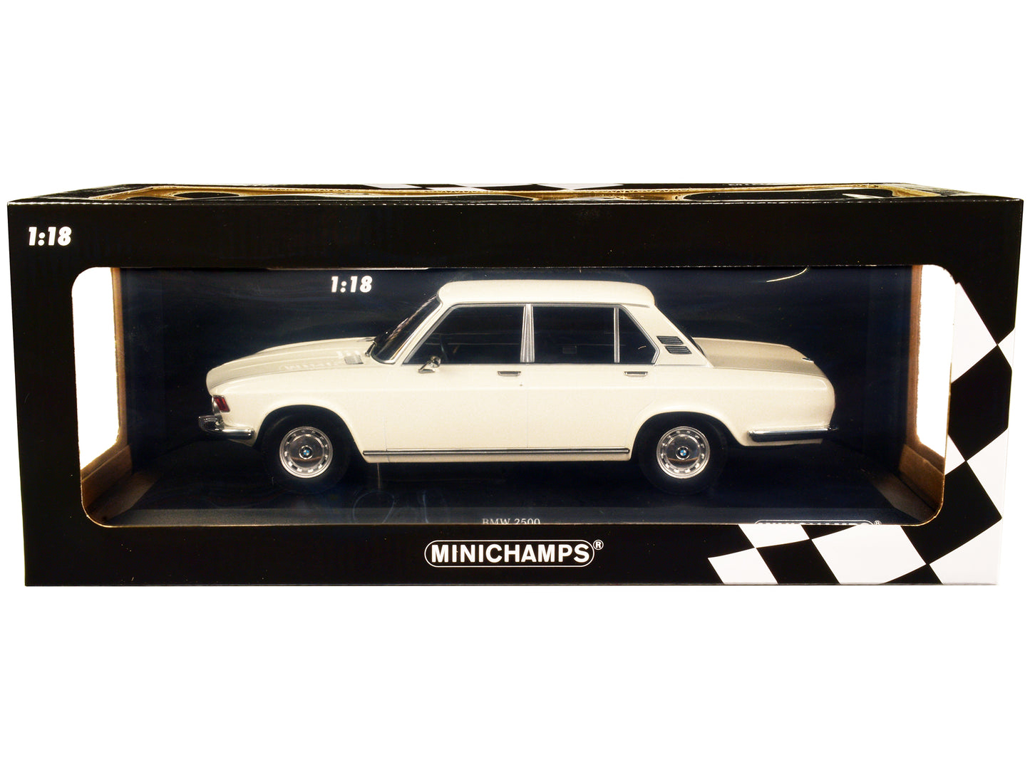 1968 BMW 2500 White Diecast Model Car
