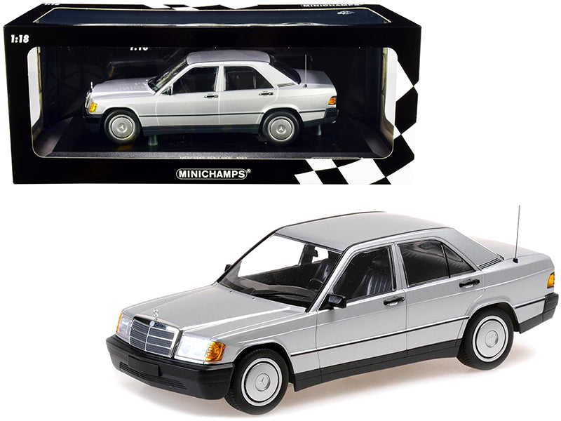 1982 Mercedes Benz 190E Silver Diecast Model Car