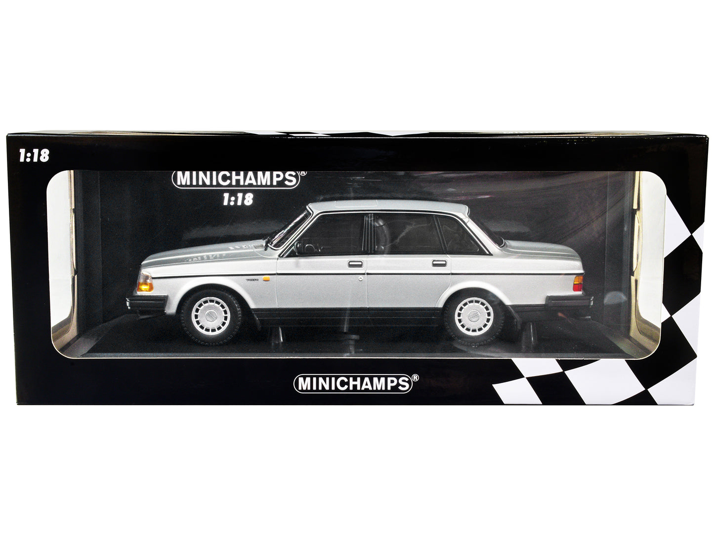1986 Volvo 240 GL Silver Diecast Model Car