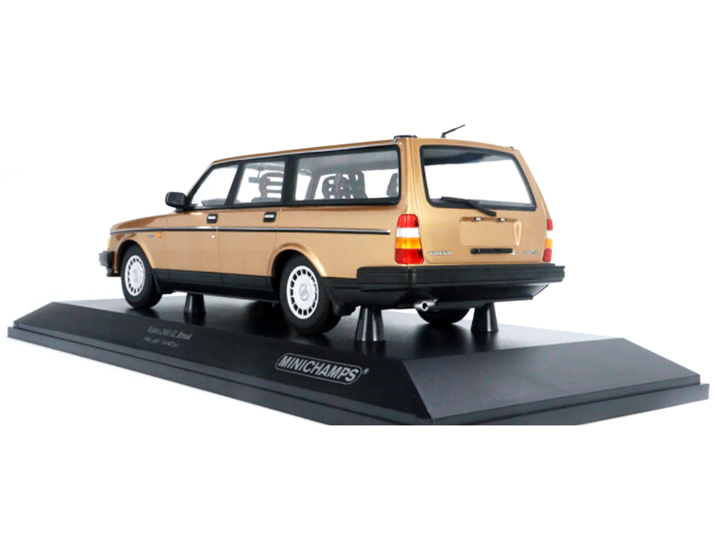 1986 Volvo 240 GL Gold Diecast Model Car