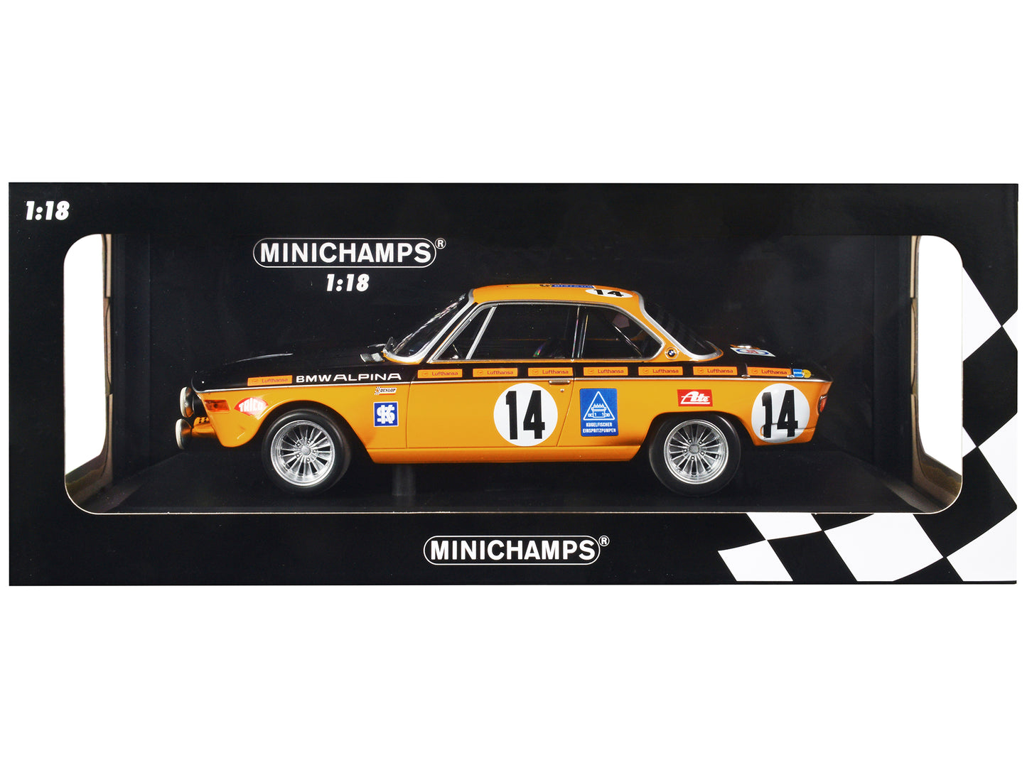 BMW 2800 CS #14 Diecast Model Race Car