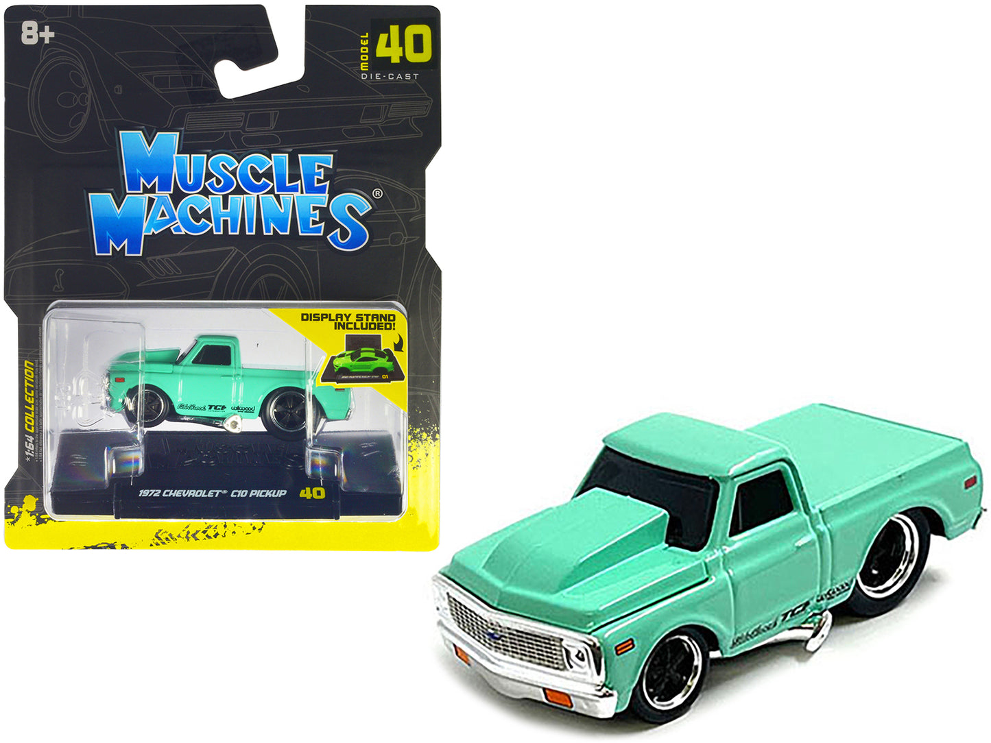 1972 Chevrolet C10 Green Diecast Model Pickup Truck