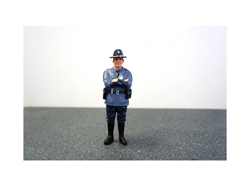 State Trooper Tim Diecast Model Police Officer Figure Law Enforcement