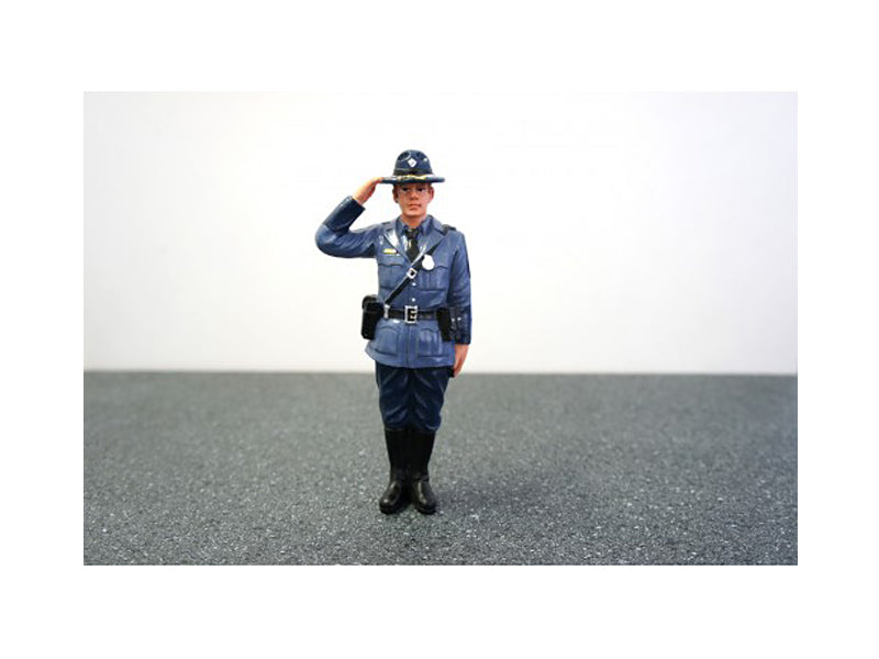 State Trooper Brian Diecast Model Police Officer Figure Law Enforcement