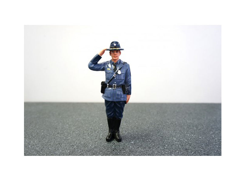 State Trooper Brian Diecast Model Police Officer Figure Law Enforcement