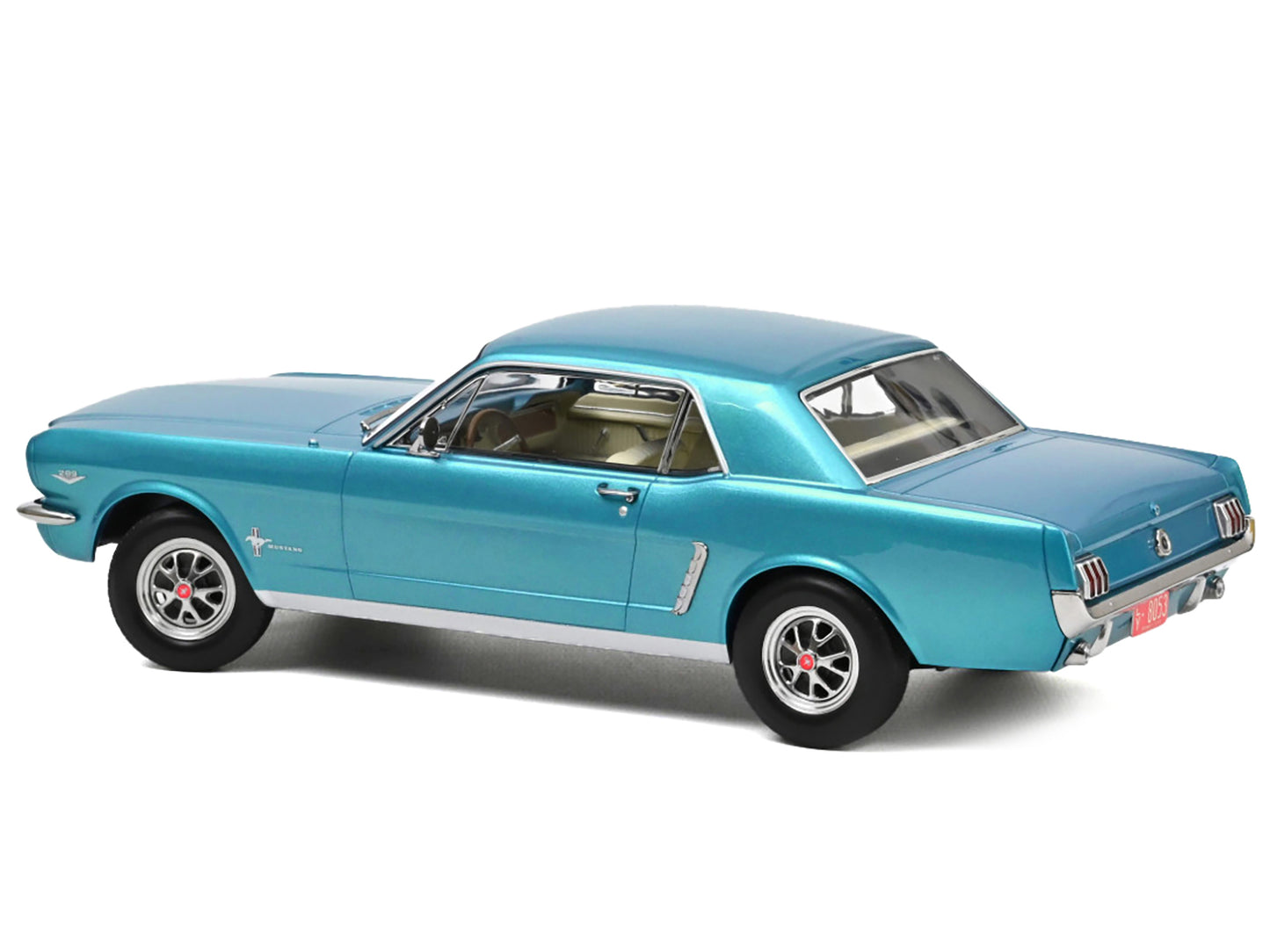 1965 Ford Mustang Hardtop Blue Diecast Model Car