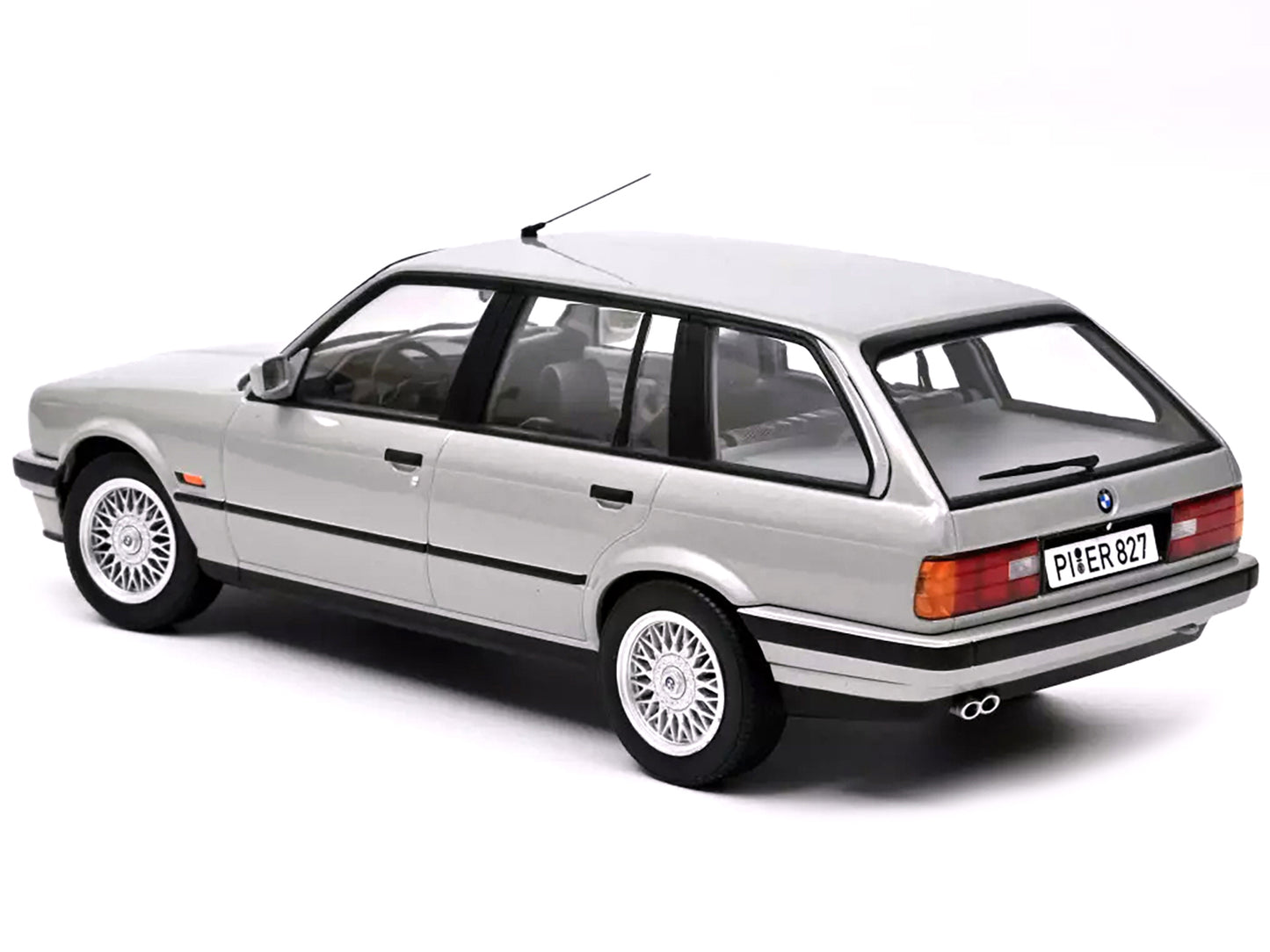 1991 BMW 325i Touring Silver Diecast Model Car