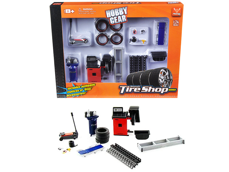 Repair Tire Shop Accessories Model Garage Tool Set
