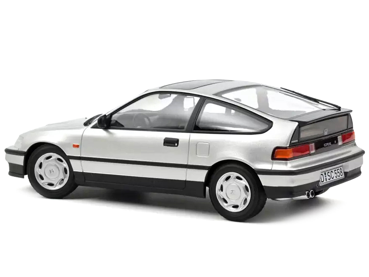 1990 Honda CRX Silver Diecast Model Car
