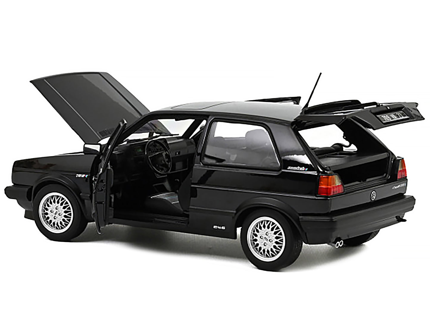 1989 Volkswagen Golf GTI Black Diecast Model Car