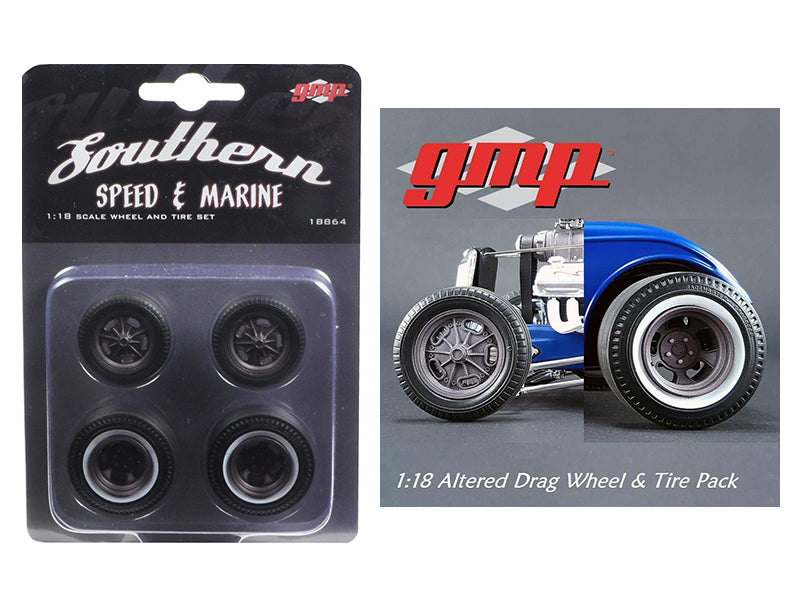 Drag Wheels & Tires Red Model Wheels & Tires
