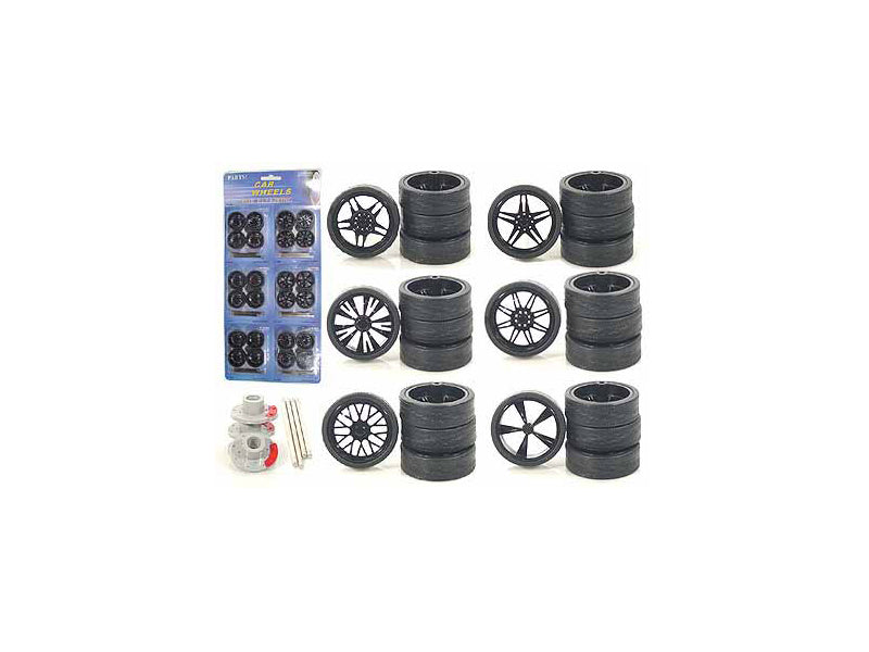 Multipack 24 Piece set of Model Wheels & Tires