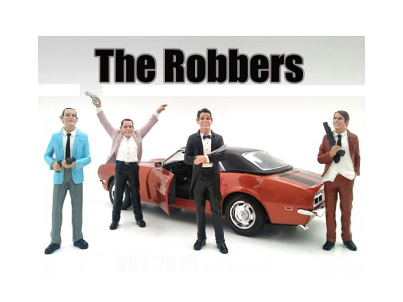 The Robbers 4 Piece Model Robber Figure