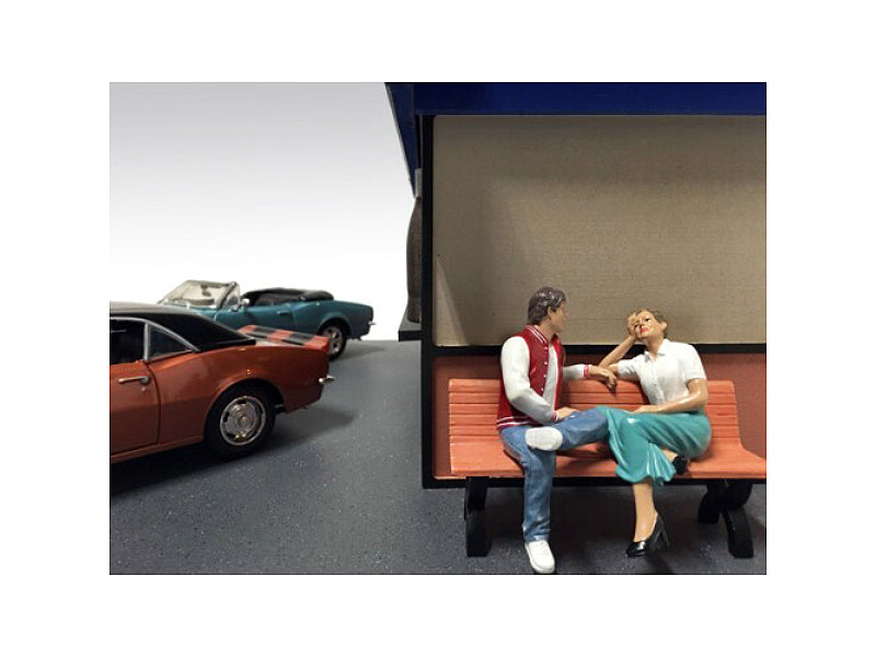 Adam & Kristan Model Sitting Couple Figures