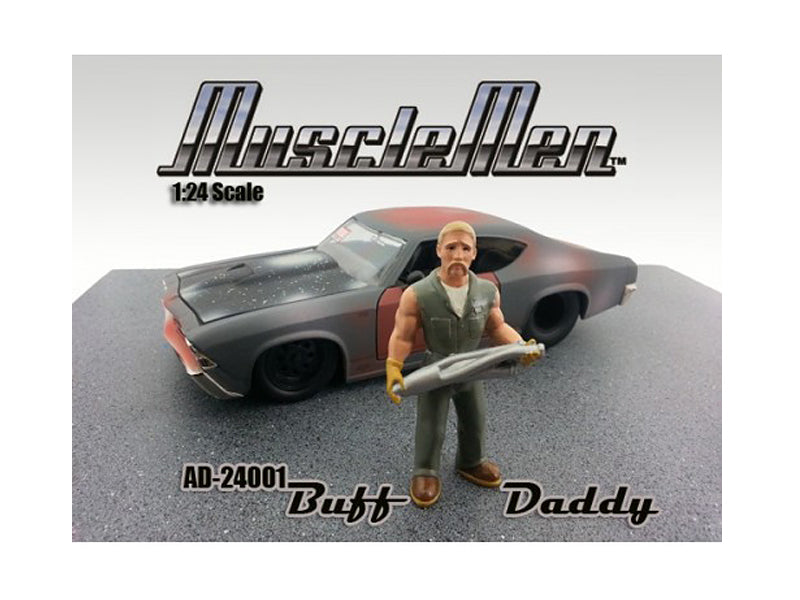 Musclemen Buff Daddy Diecast Model Rugged Man Figure
