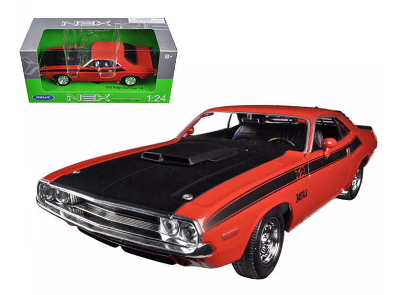 1970 Dodge Challenger T Red Diecast Model Car