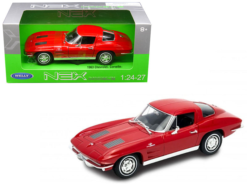 1963 Chevrolet Corvette Red Diecast Model Car