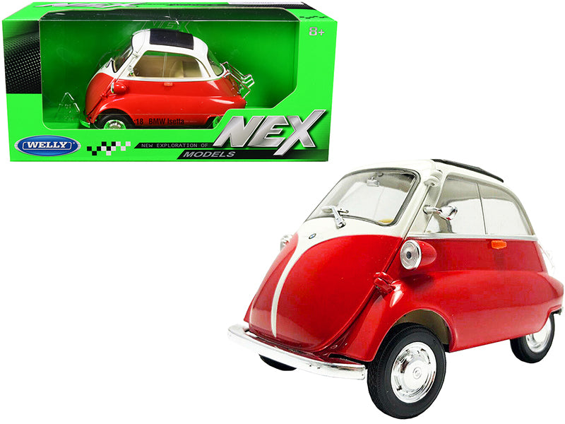 BMW Isetta & Red Diecast Model Car
