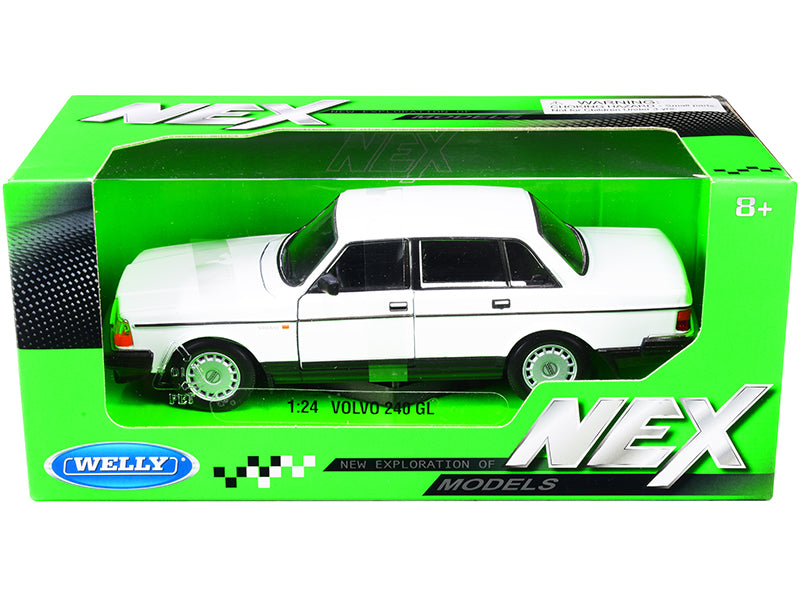 Volvo 240 GL White Diecast Model Car