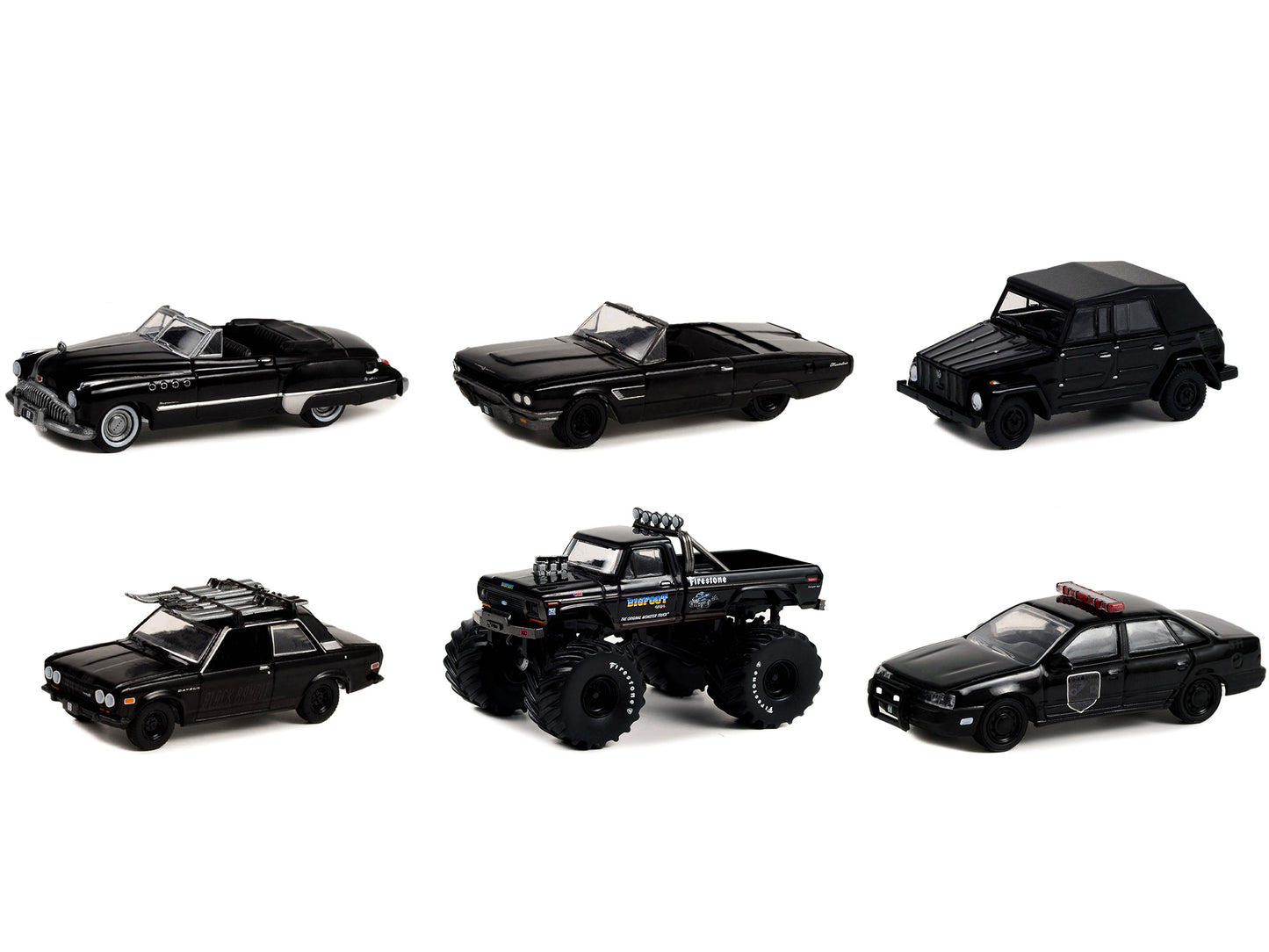 Black Bandit Diecast Model Car/Truck Set
