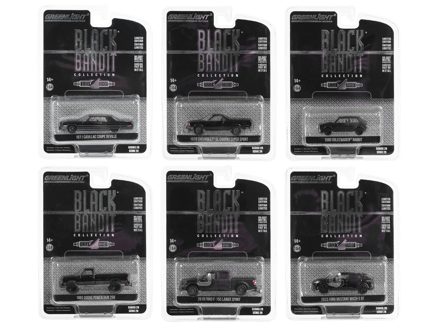 Black Bandit Diecast Model Car/Truck Set