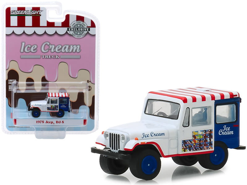 1975 Jeep DJ-5 White Diecast Model Ice Cream Truck