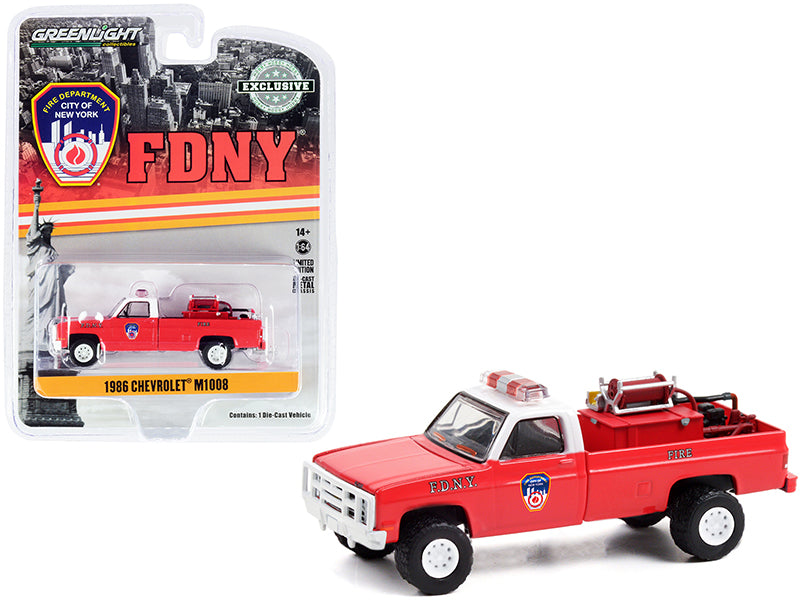 1986 Chevrolet M1008 Red Diecast Model Pickup Truck