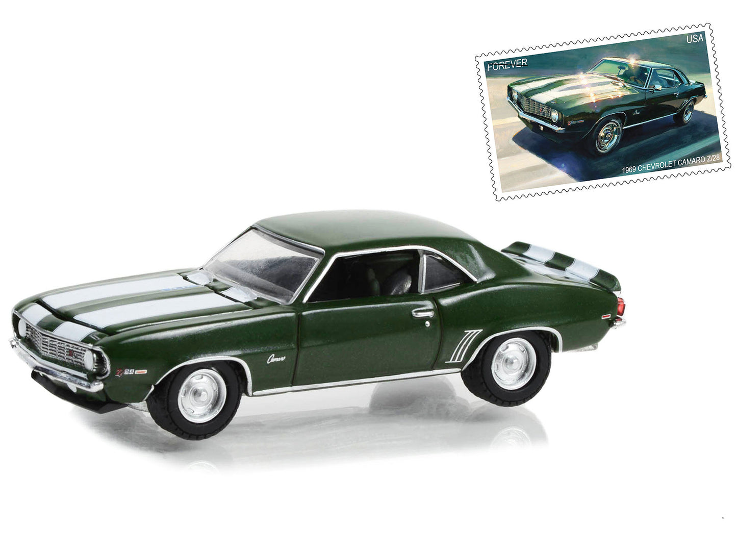 1969 Chevrolet Camaro Z Green Diecast Model Car