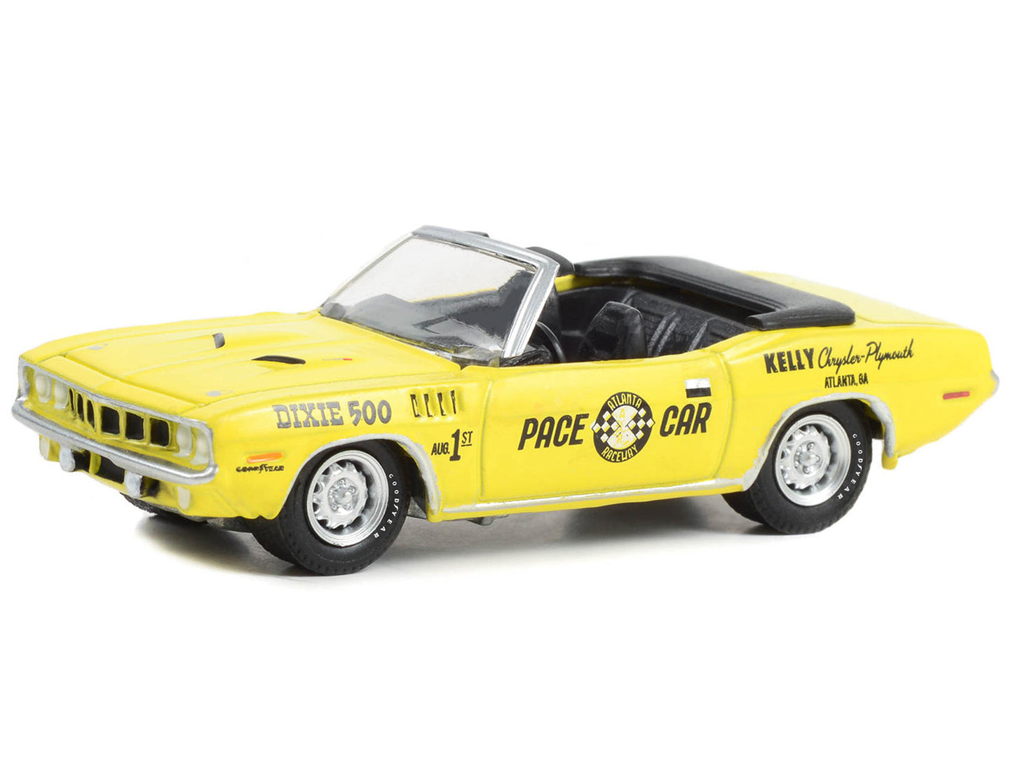 1971 Plymouth Barracuda Yellow Diecast Model Car