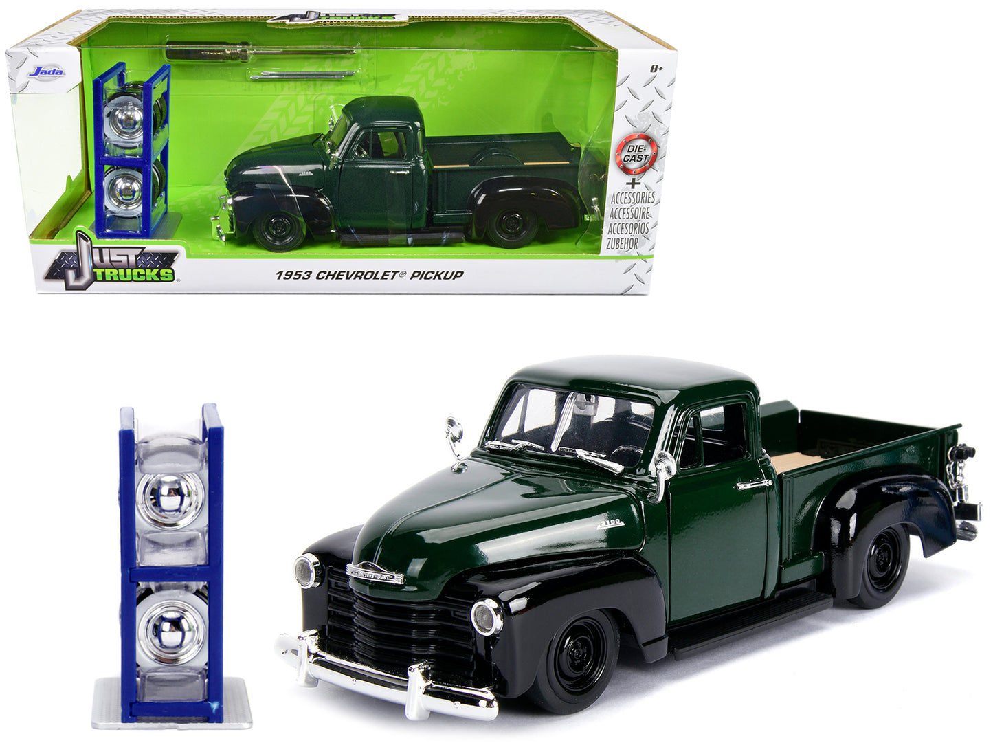 1953 Chevrolet 3100 Green Diecast Model Pickup Truck