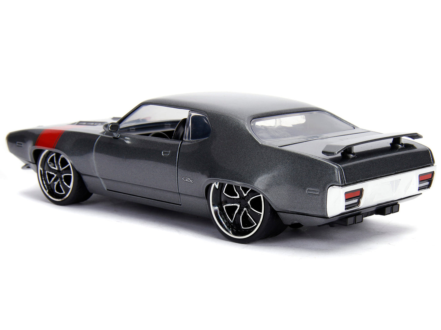 1972 Plymouth GTX 440 Gray Diecast Model Car