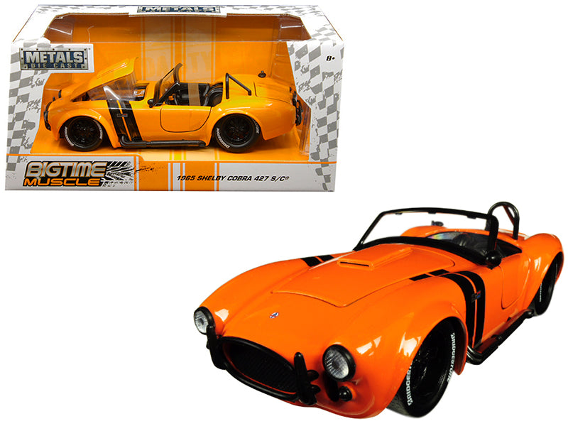 1965 Shelby Cobra 427 Orange Diecast Model Car