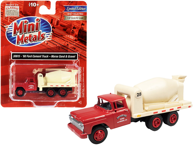 1960 Ford Cement Mixer Red Model Cement Mixer Truck