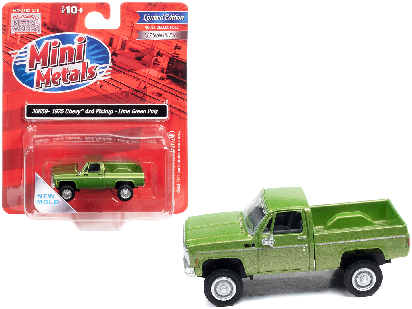 1976 Chevrolet 4x4 1:87 Scale Green Model Pickup Truck