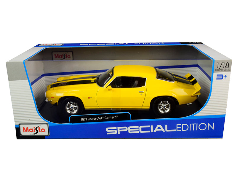 1971 Chevrolet Camaro Yellow Diecast Model Car
