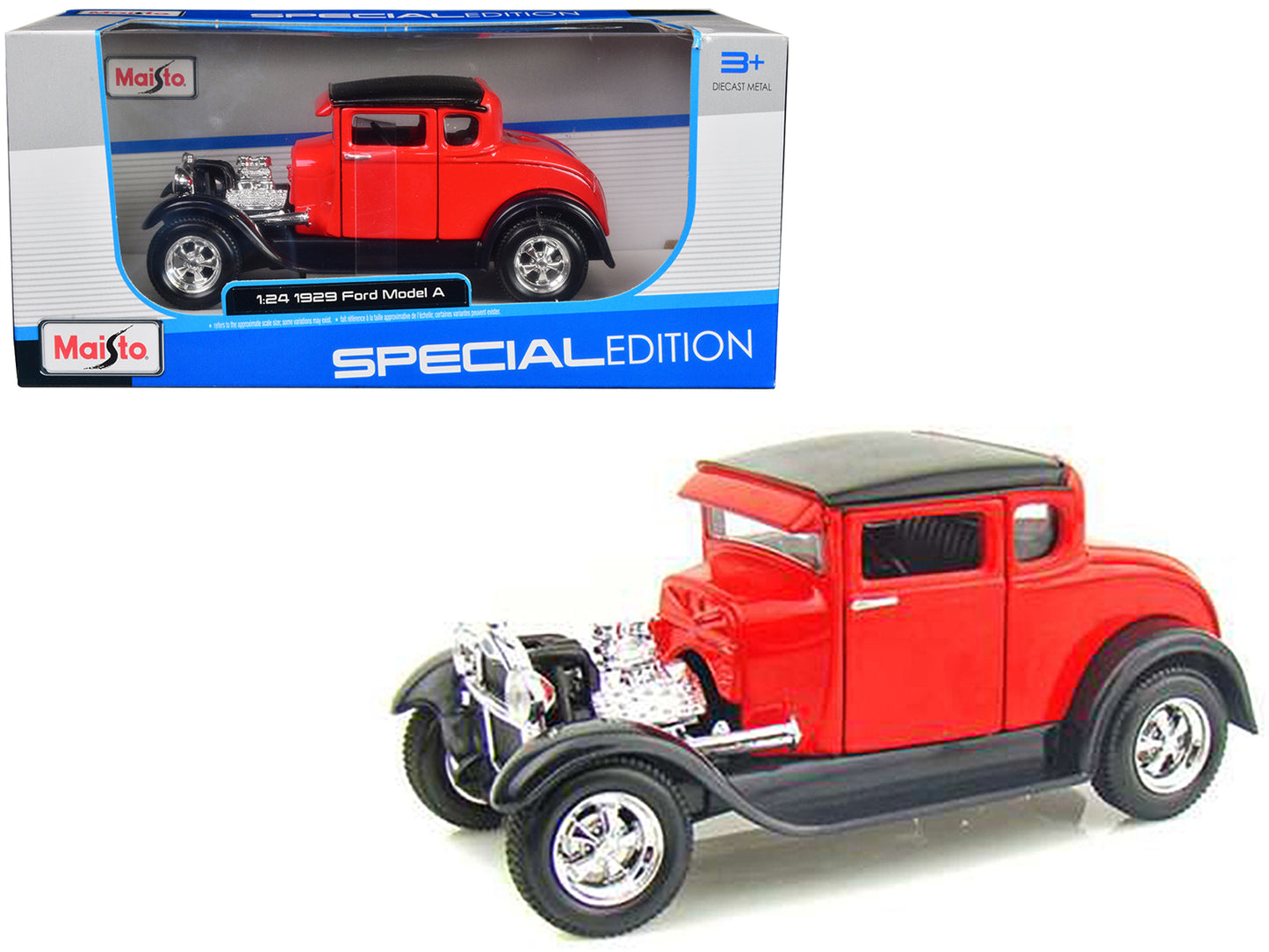 1929 Ford Model A Red Diecast Model Car