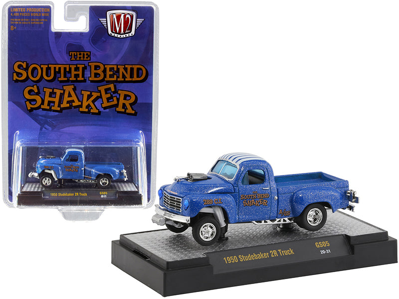 1950 Studebaker 2R Blue Diecast Model Pickup Truck