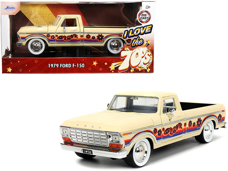1979 Ford F-150 Cream Diecast Model Pickup Truck