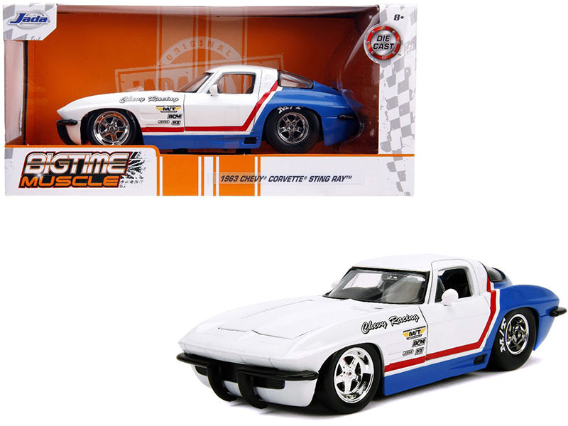 1963 Chevrolet Corvette Stin White Diecast Model Car