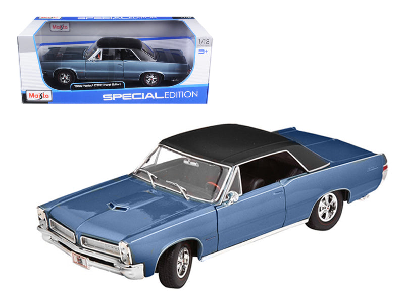 1965 Pontiac GTO Hurst Blue Diecast Model Car