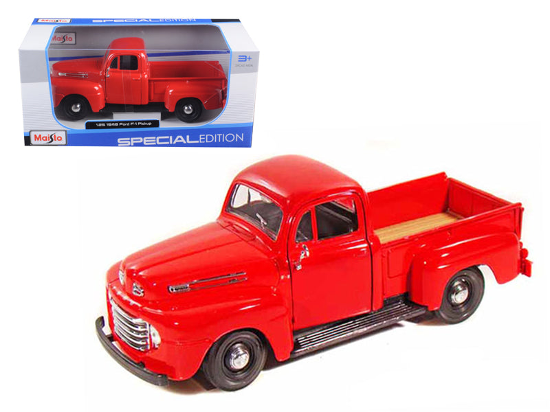 1948 Ford F-1 Red Diecast Model Pickup Truck