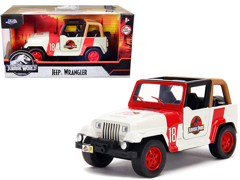Jeep Wrangler #18 Jurassic Red Diecast Model Car